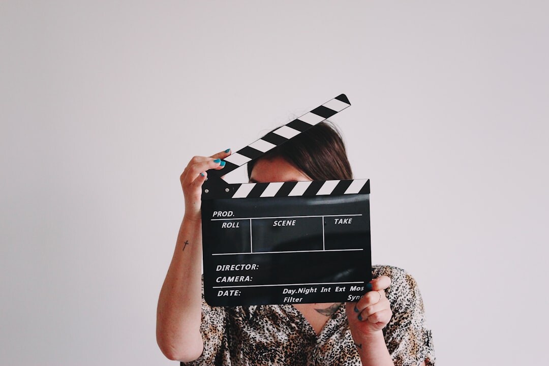 filmmaker reviewing footage