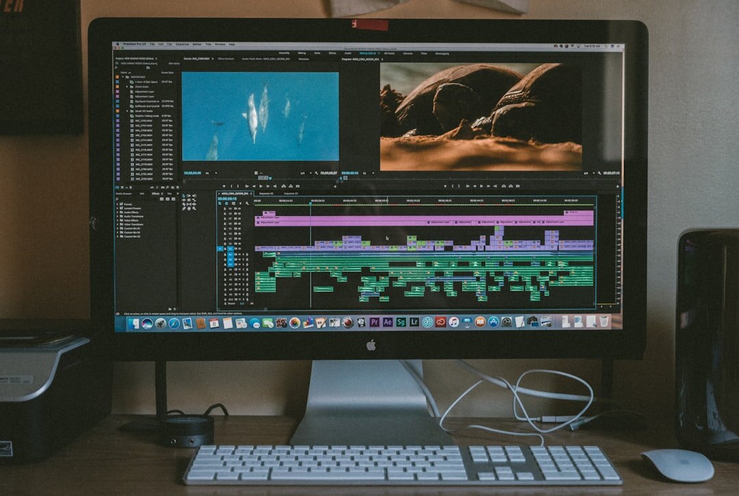 modern video editing workstation