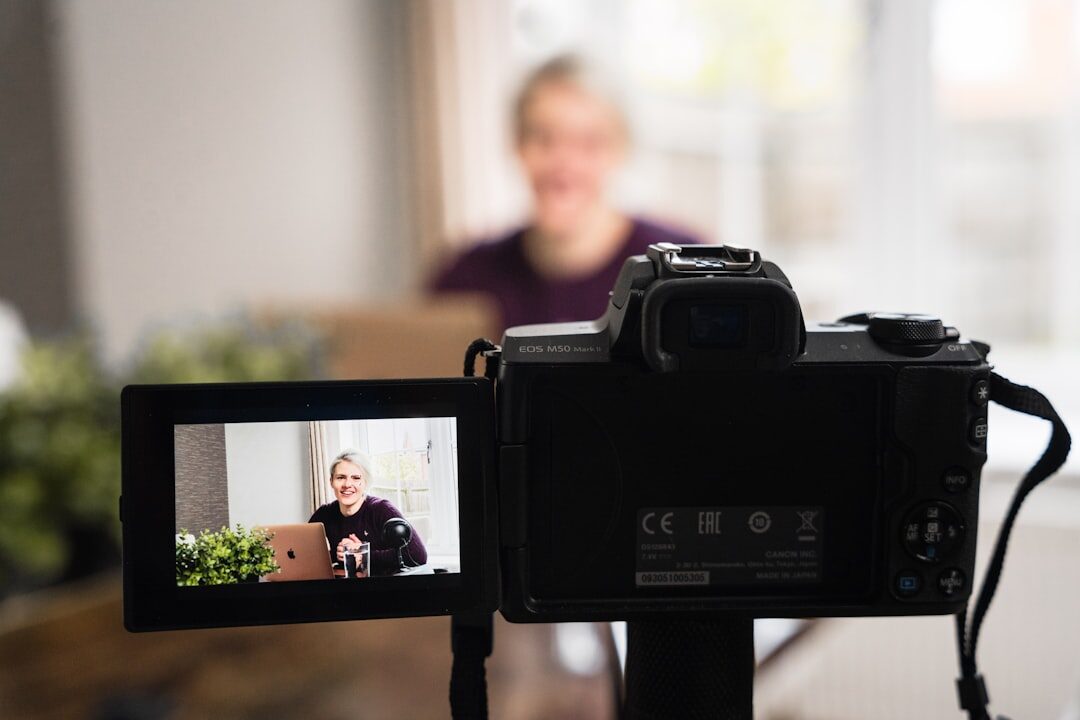beginner filmmaker with camera
