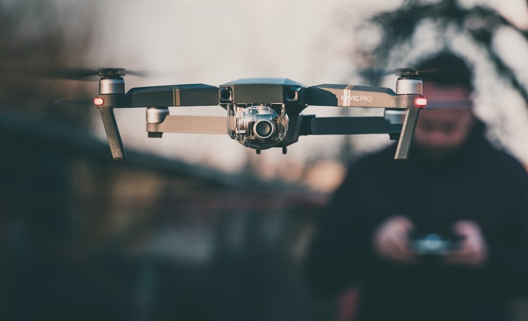 drone filming aerial video