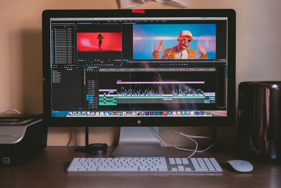 video editing software screen