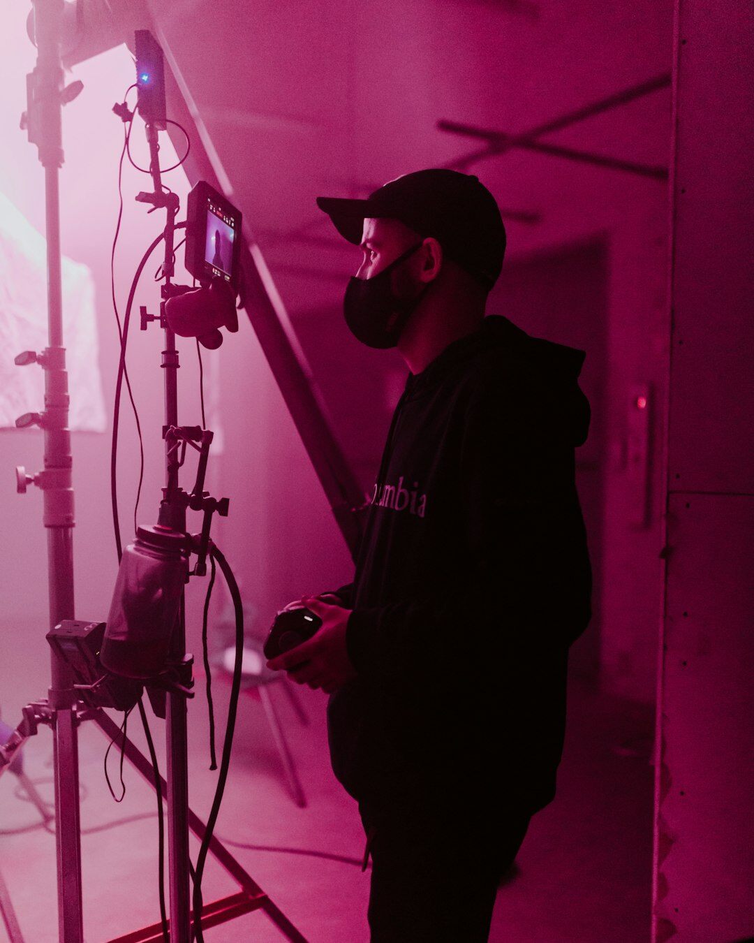 indie film director on set