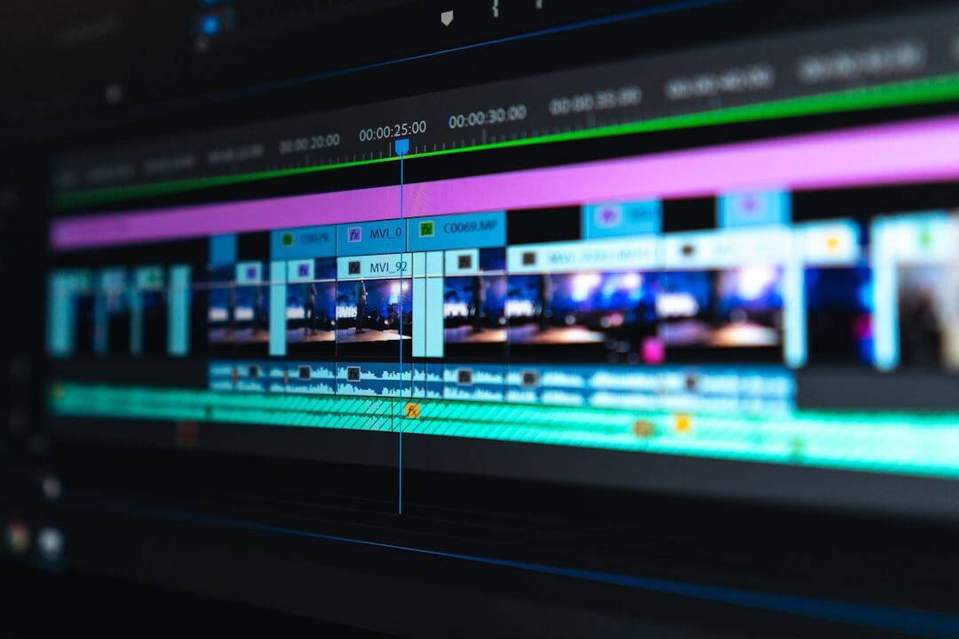 video editing software screen
